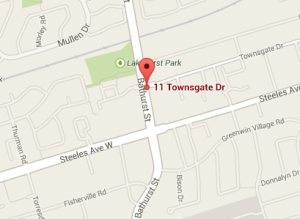 11 townsgate drive vaughan thornhill map